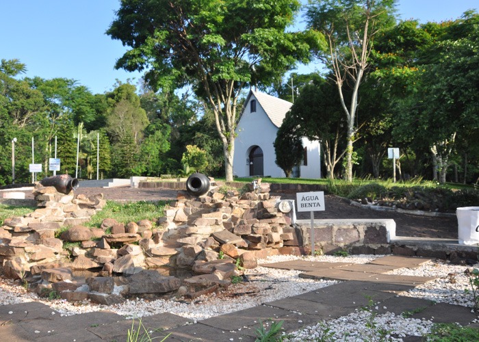 Foto panorâmica da igreja